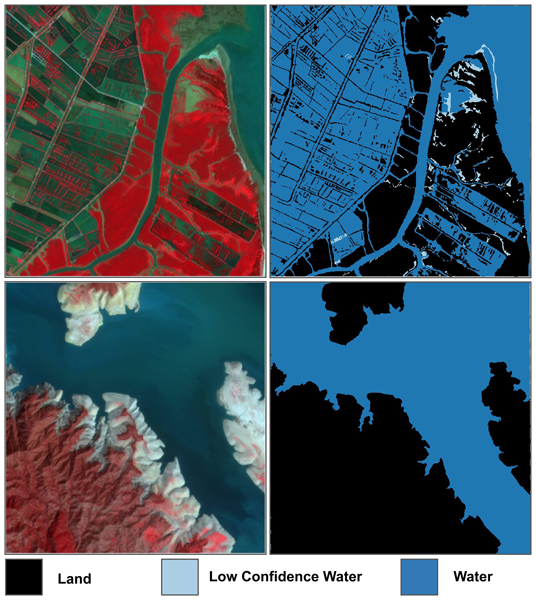 Surface water classification examples